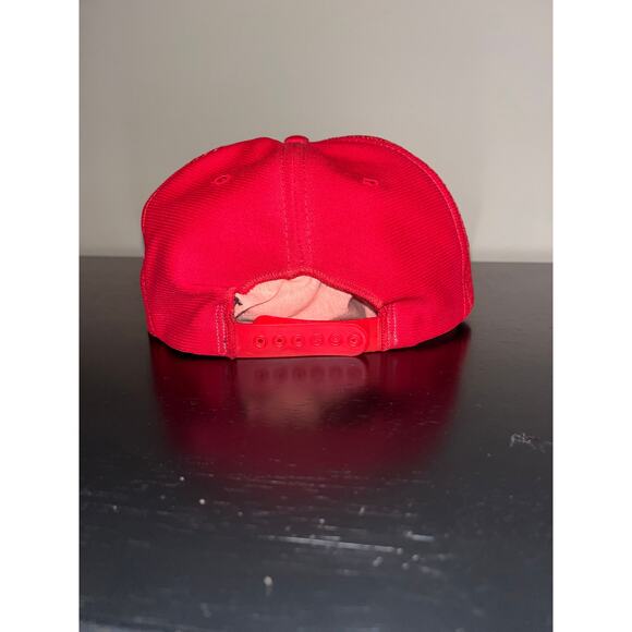 USMC Marine Corp Red Vintage Style Mesh Breathable Adjustable Snapback Hat - Picture 2 of 3